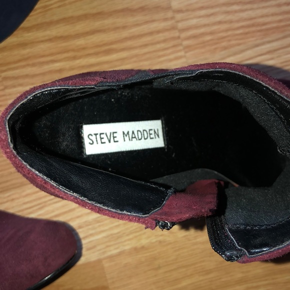 EUC Steve Madden “Pasionn” Booties Suede 8 38.5 - Picture 3 of 11